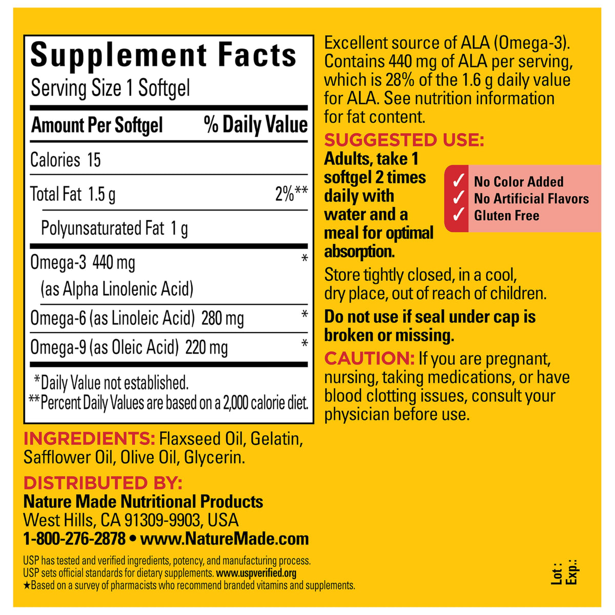 Omega 3 6 9 Supplements 150 Softgels C645