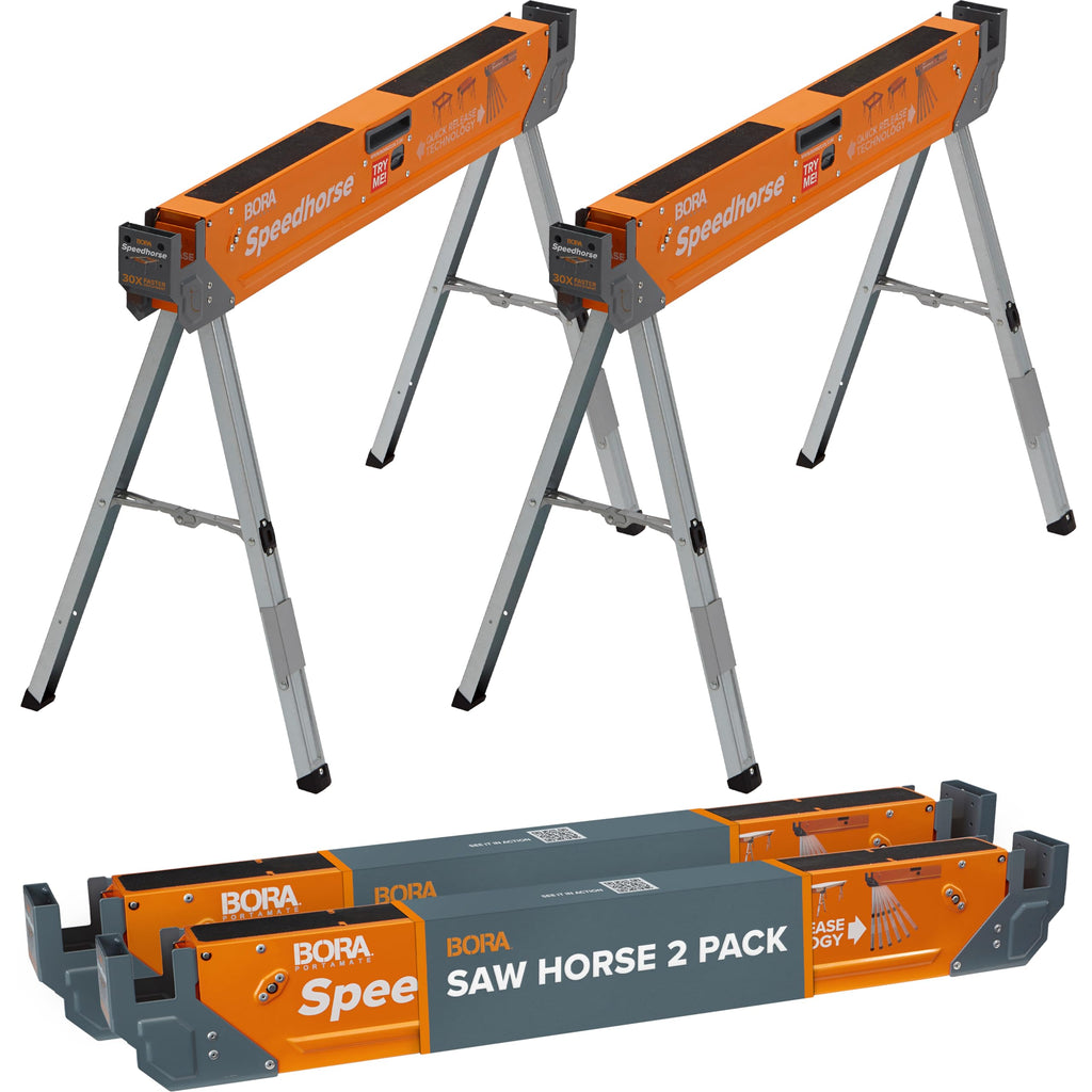2 Pack Folding Heavy Duty Metal Sawhorse C377199