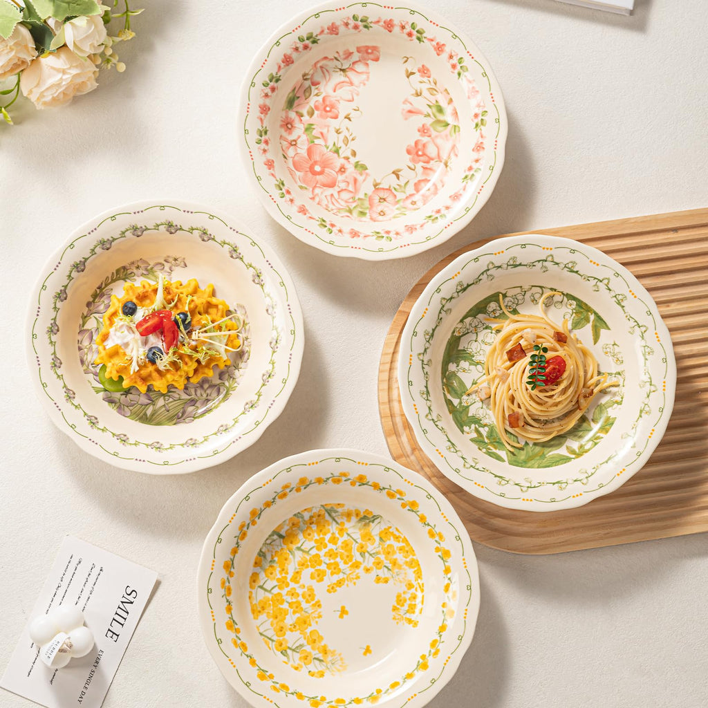 12-Piece Ceramic Dinnerware Set, Service for 4, Cream White S22380