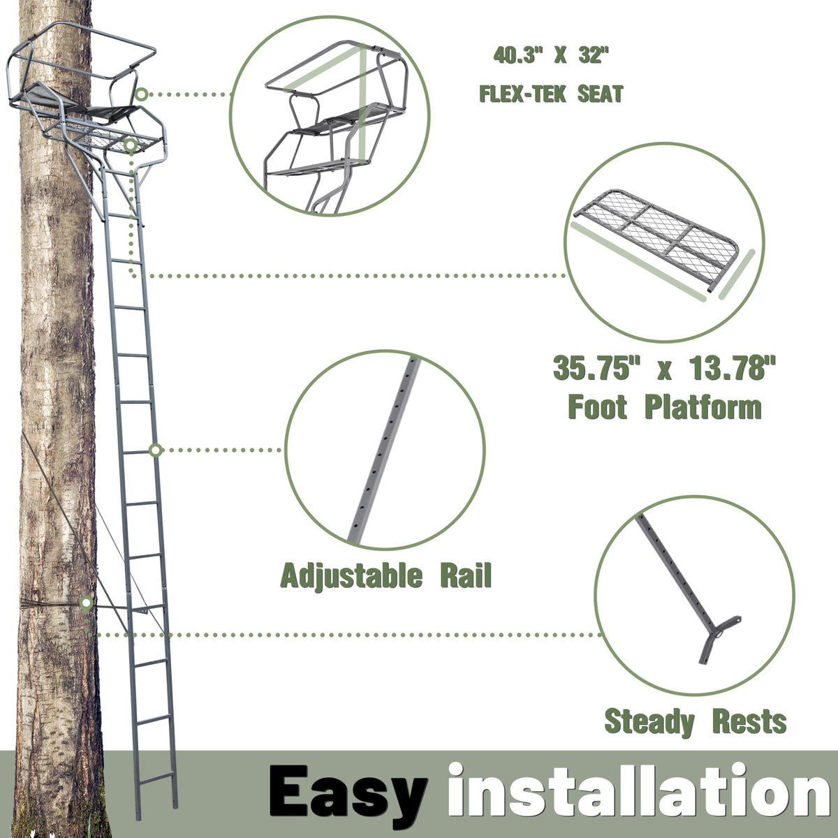 2-Man Ladder Tree Stand G14252