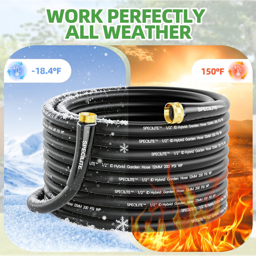 Lightweight Garden Water Hose 25 Ft x 1/2" K665