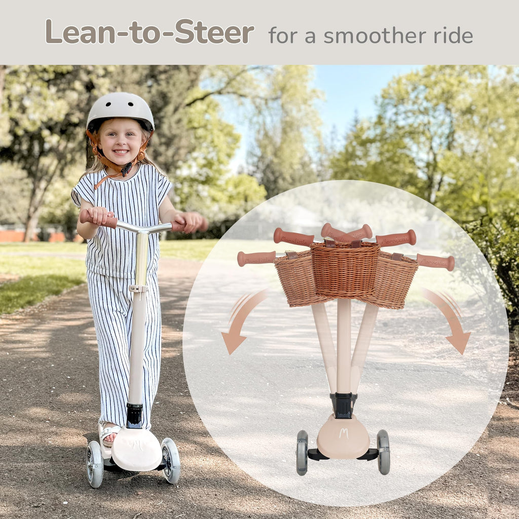 3-Wheel Foldable Kids Scooter with LED Light-Up Wheels W806