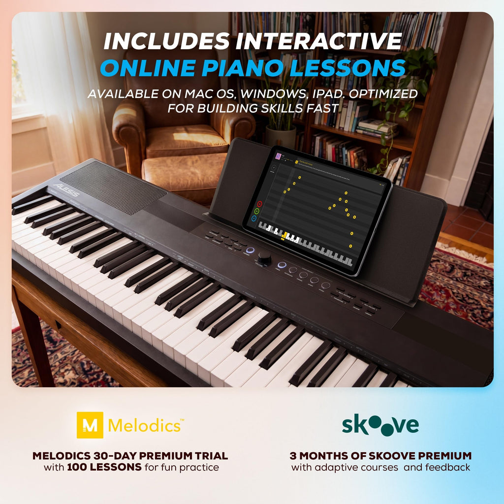88-Key Weighted Digital Piano with Hammer Action Y96277