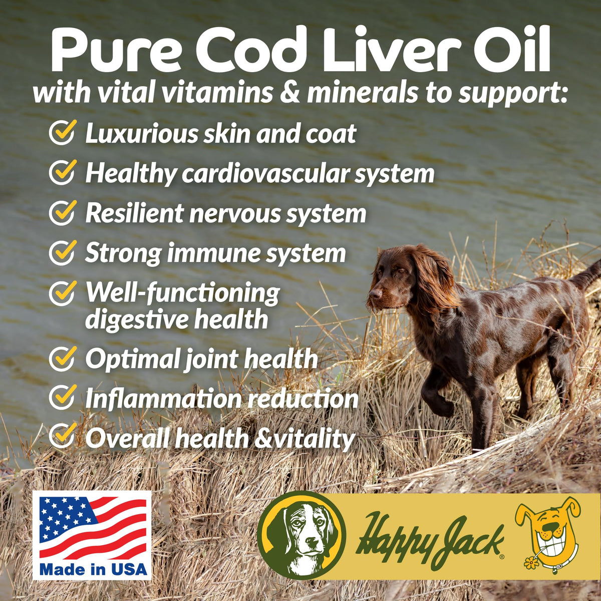 Cod Liver Fish Oil for Dogs 16 oz N423002