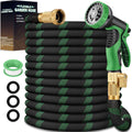 100 ft Lightweight Flexible Garden Hose with 10-Function Nozzle G39653